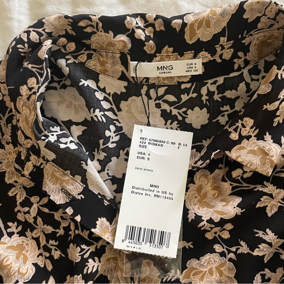 Mango Floral Shirt Dress - Picture 3 of 3